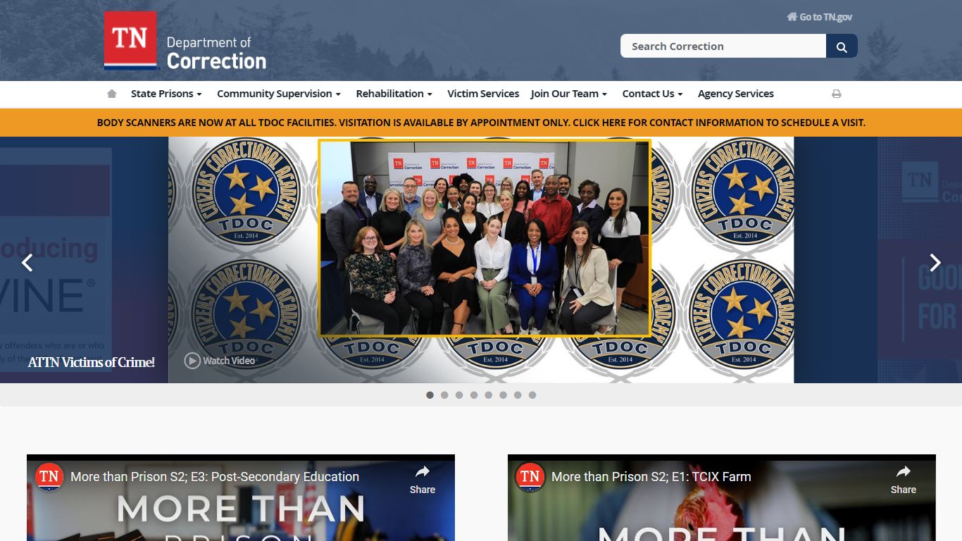 Department of Correction - TN.gov - Tennessee State Government